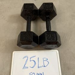 25 LB Dumbbells