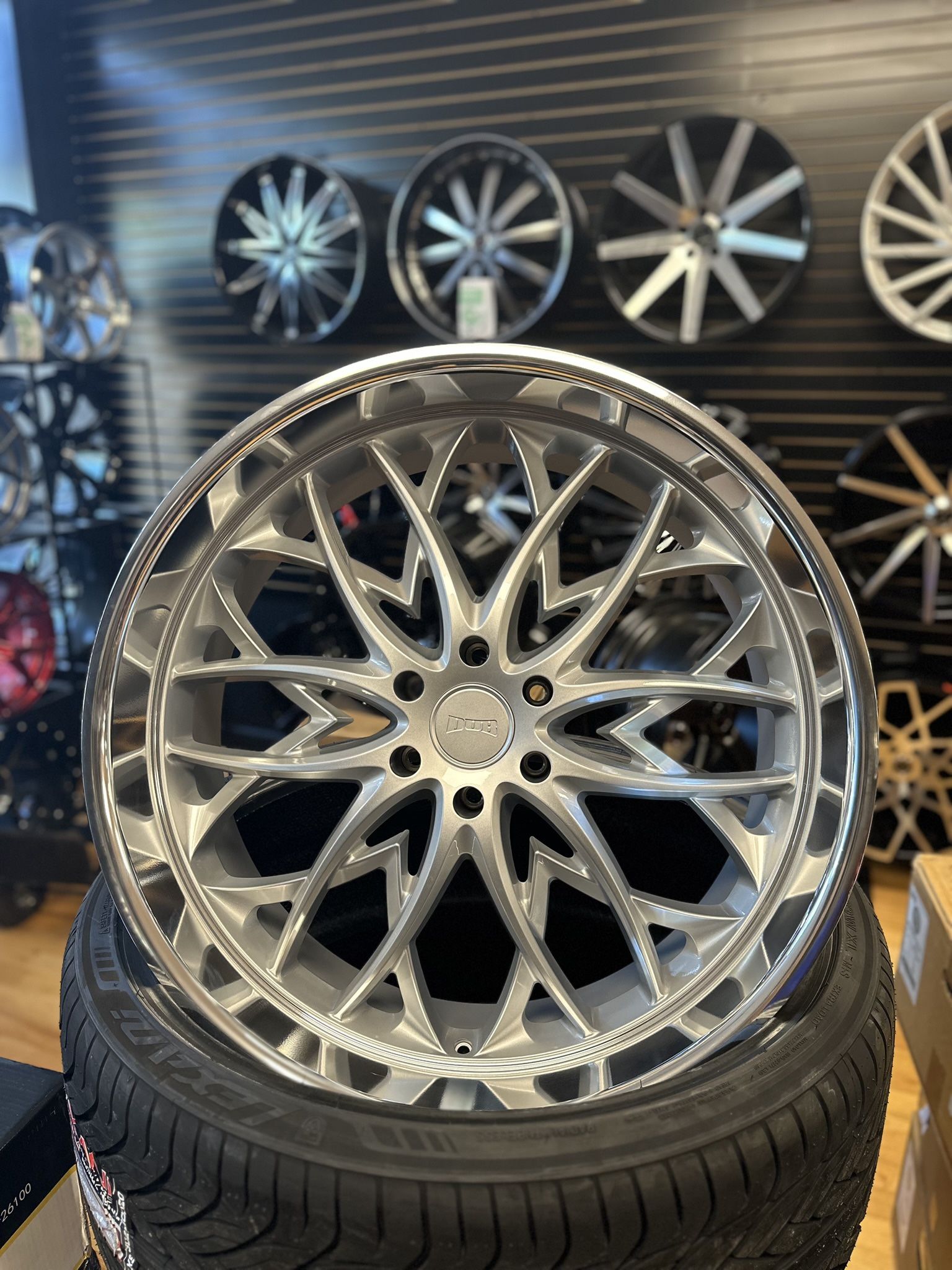 Dub Brushed Silver Wheels Available 24” And 26” 6 Lug Payment Plan Available