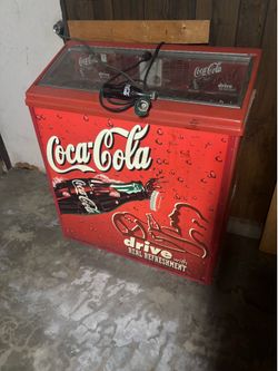 Vintage cola fridge
