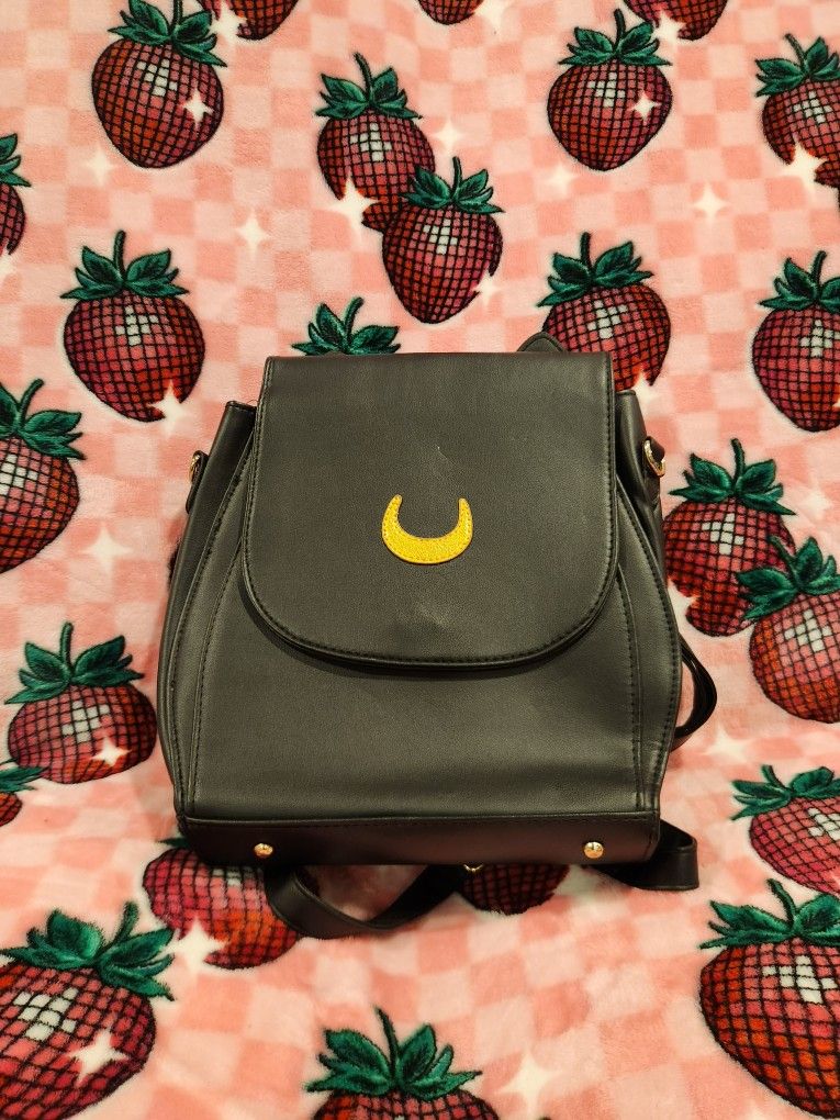 Black Crescent Moon Backpack