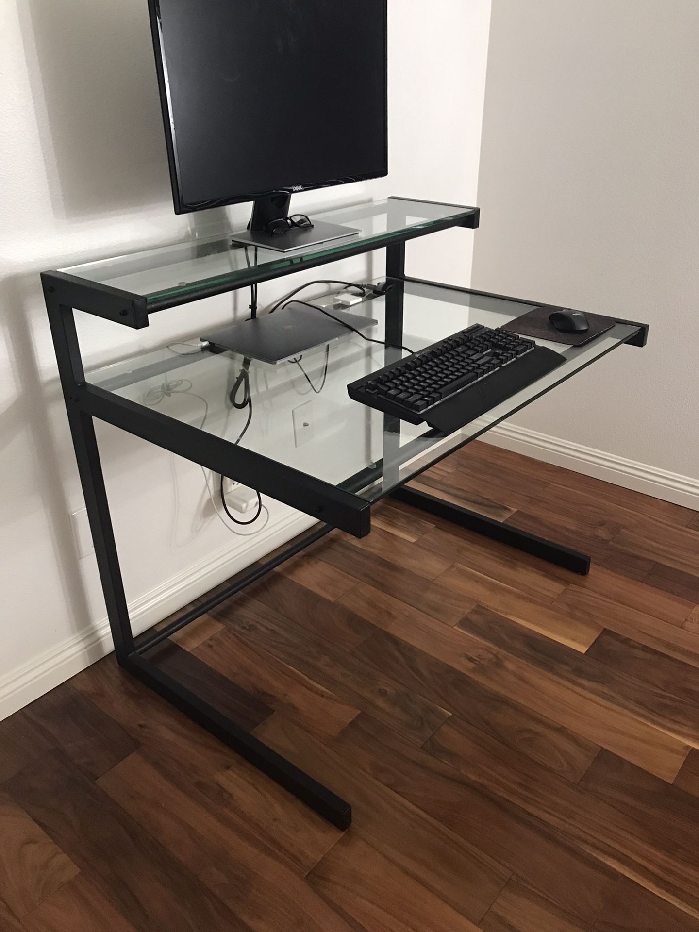 Glass Top Desk For Sale