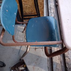 VINTAGE SCHOOL DESK AND CHAIR