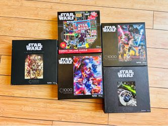 STAR WARS Puzzle Lot (5 total)