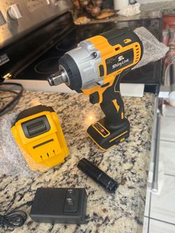 ShinyLink Cordless Impact Wrench with Battery and Charger
