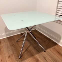 Square Frosted Glass Table