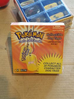 Pokemon dog tags