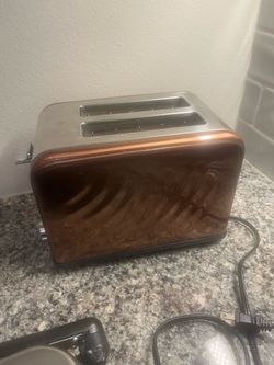 Copper Wide Slot Toaster