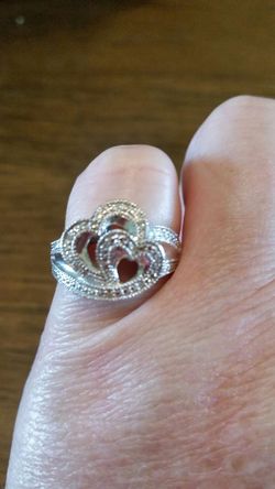 925 silver heart ring