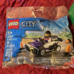 Lego Lot 30589 Go Cart Racer And 30694 Space Science Mech And Legoland Tshirt 