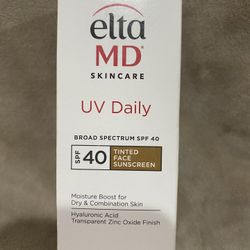 EltaMD UV Daily SPF 40 Tinted Face Sunscreen Moisturizer, Tinted Moisturizer for Face with SPF, Great for Dry, Combination, and Normal Skin