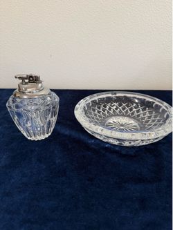 Princess house, ashtray and lighter Princess house, ashtray and lighter