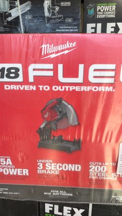 Milwaukee cordless 18” abrasive cut off saw