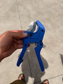 Blue PVC Pipe Cutter Tool