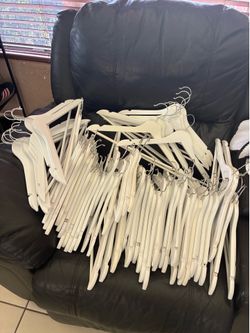 70 wooden white hangars