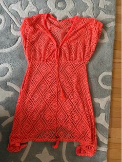 Large coral color coverup