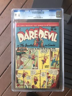 Daredevil Comics #50 (1948) CGC 9.4 — White Pages; Single Highest Graded Copy