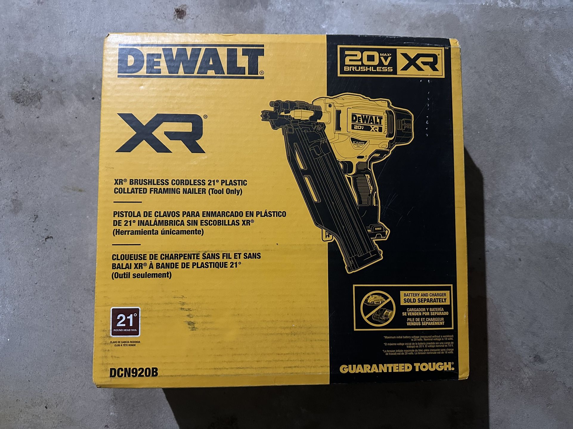 DEWALT XR 21° Framing Nailer (Tool-Only)