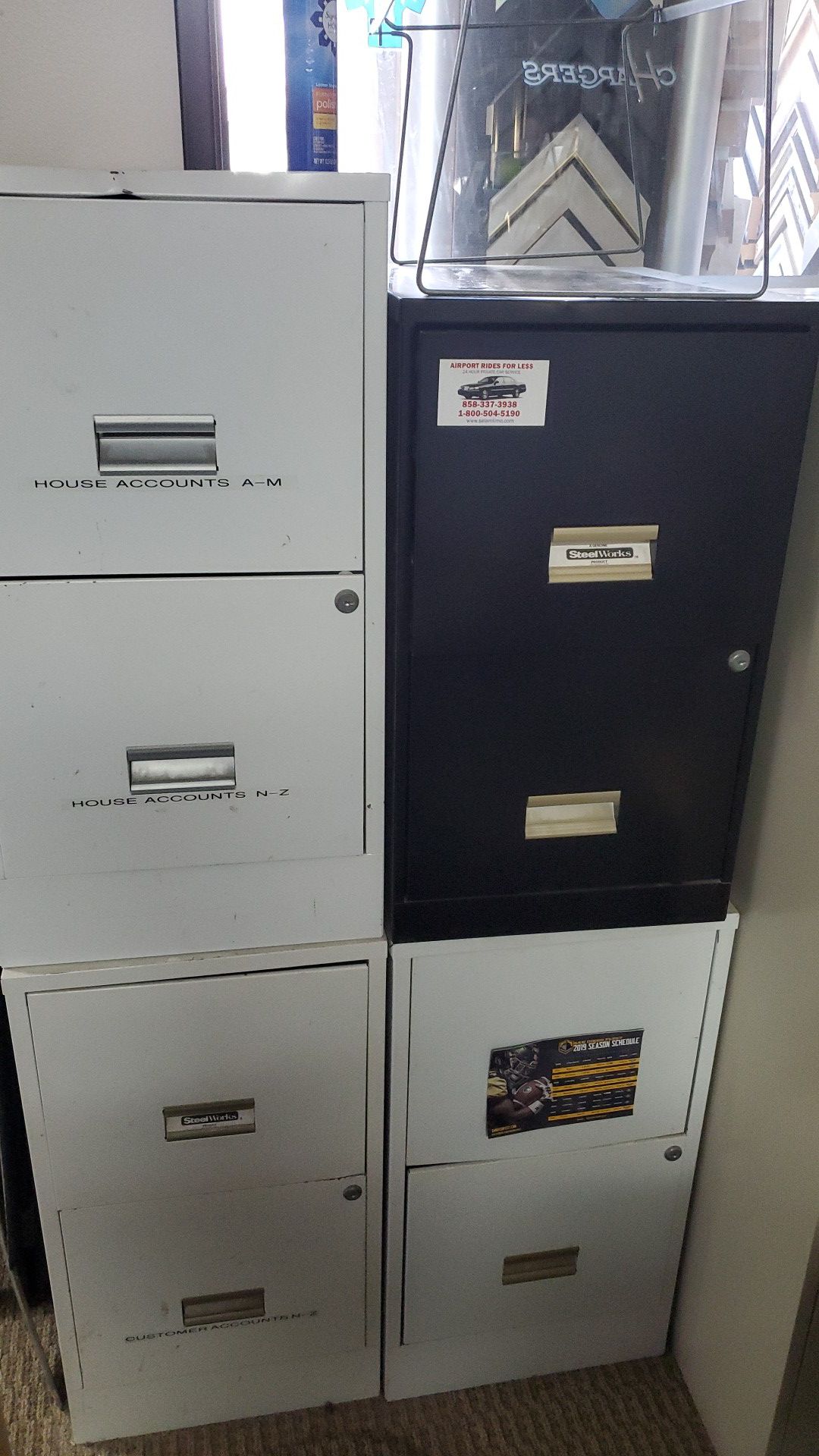 4 file cabinets $25 for all four