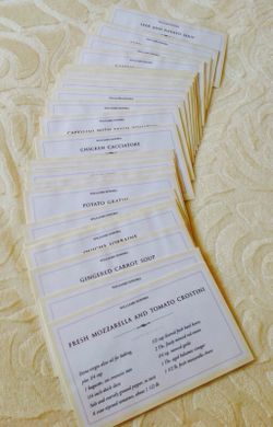 Williams Sonoma Recipe Cards (24)