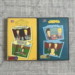 Vintage 1990s MTV’s The Best of Beavis & Butthead Set of 2 Volumes DVD TV Shows