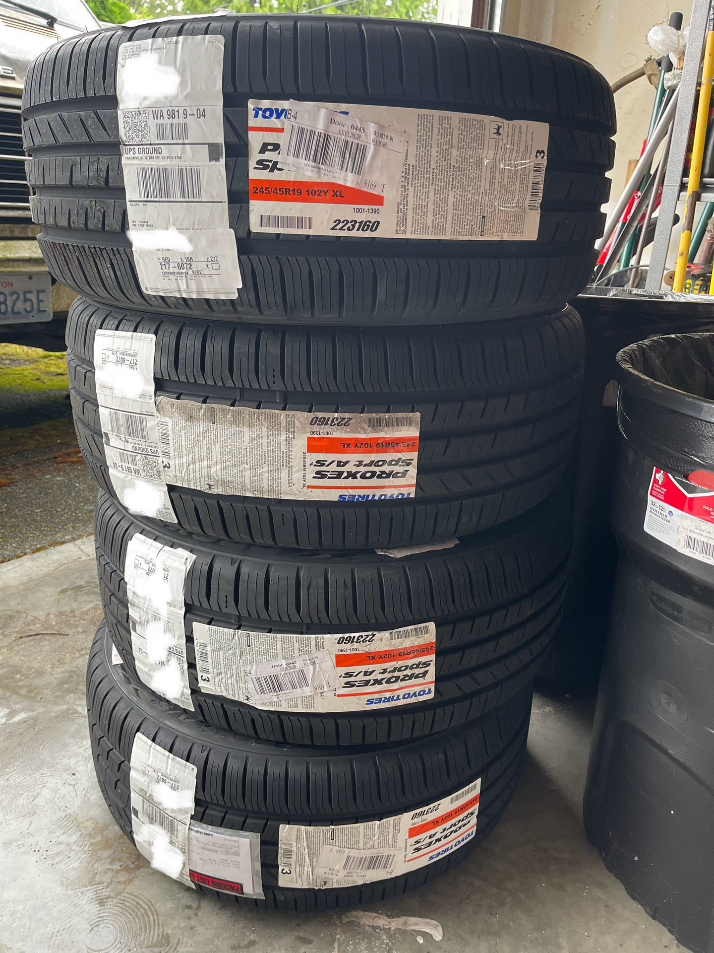 Brand New Toyo Proxes Sport A/S+ 245/45R19