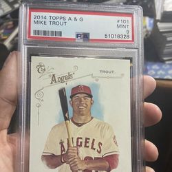 PSA Mint 9 Mike Trout 2014 topps