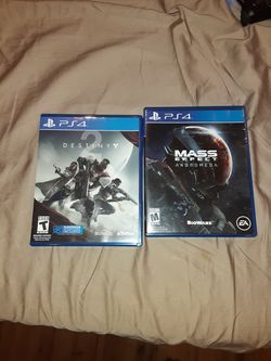 Destiny 2 and mass effect andromeda. I have beat both of these games and I dont play them anymore. Trades are welcome