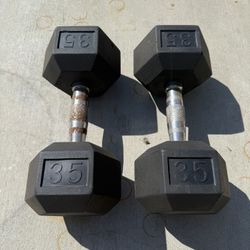 35 Lb Dumbbells