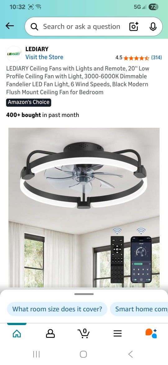 Ceiling Fan With Lights 20 Inch New In Box Pick Up In Pomona $40