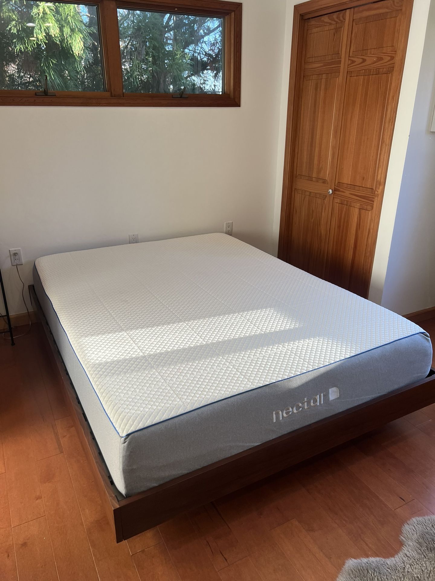 Queen Size Bed Frame and Mattress