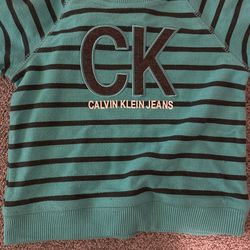 Calvin Klein Blue Stripped Sweater Baby Boy 3/6 Months