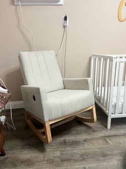 Upholstered Rocking Nursery Chair
