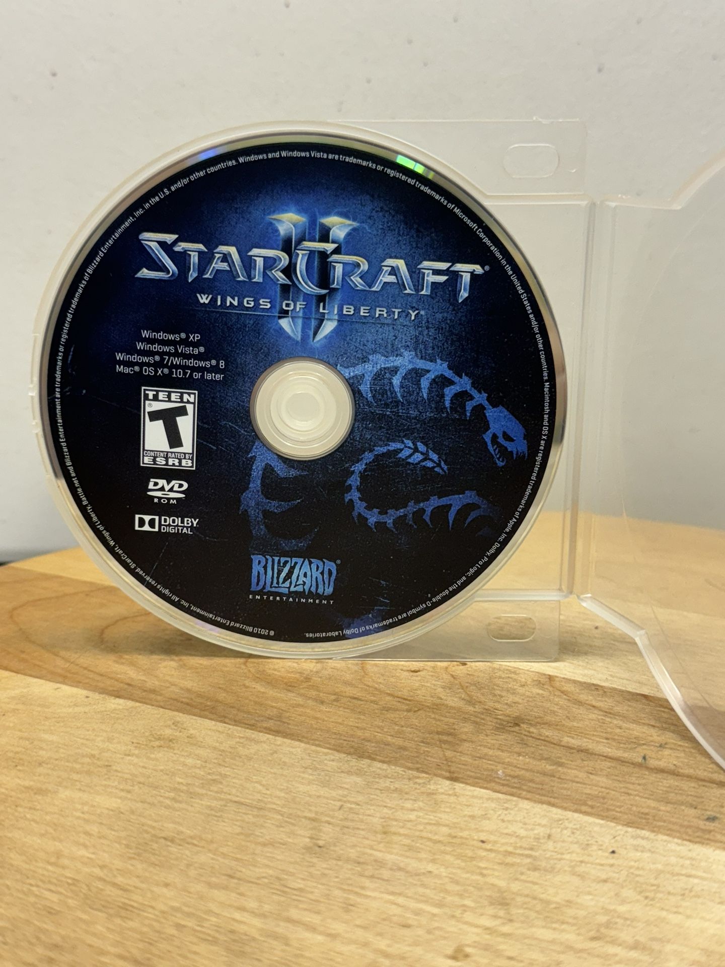 Starcraft II 2 Wings of Liberty PC DVD Windows XP / Mac