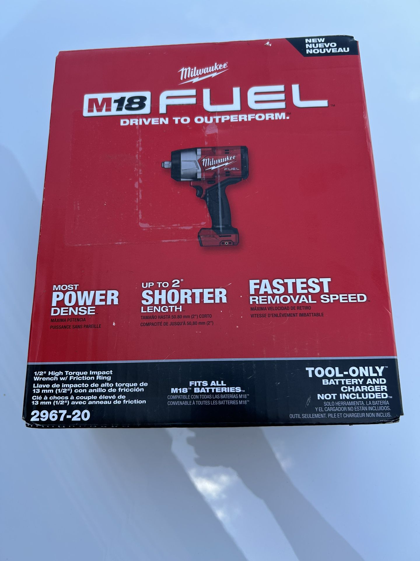 (New Style )🚨Milwaukee M18 FUEL 1/2 in High Torque Impact Wrench with Friction Ring (Tool Only)