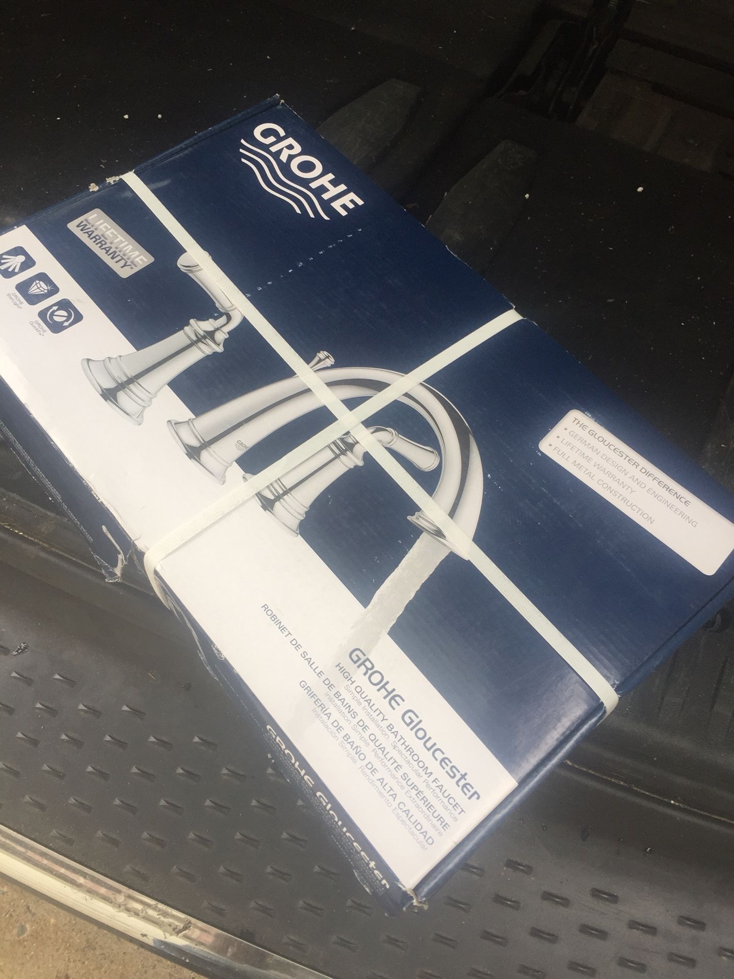GROHE Gloucester Chrome 2-Handle Widespread WaterSense Bathroom Faucet (Drain Included) Model # 20475000