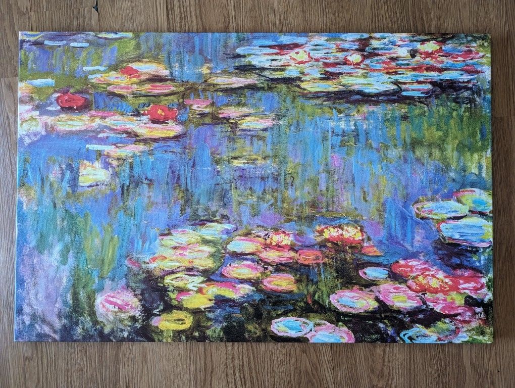 Monet Water Lilies | Pop Art Canvas | 40" x 26"