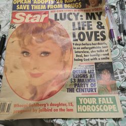 Star Magazine September 5th  1989 Featuring Lucille Ball