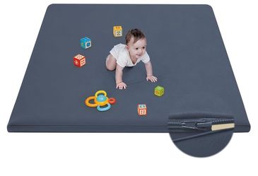 Floor 1.3" Thick Memory Foam 74 * 50 Cushion Playpen Playmat Tummy Time Crawling Mat Nursery Rug Pad Mattress Create Soft & Safe Area for Infants, Tod