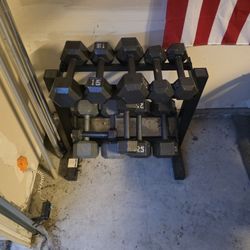 Dumbell And Rack.