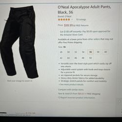 O’Neal Apocalypse Adult Pants