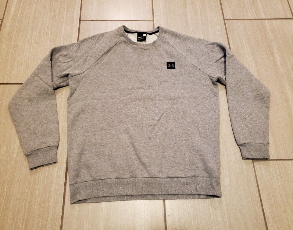 UNDER ARMOUR Training Rival Fleece Crew Sweatshirt Men's Size Medium