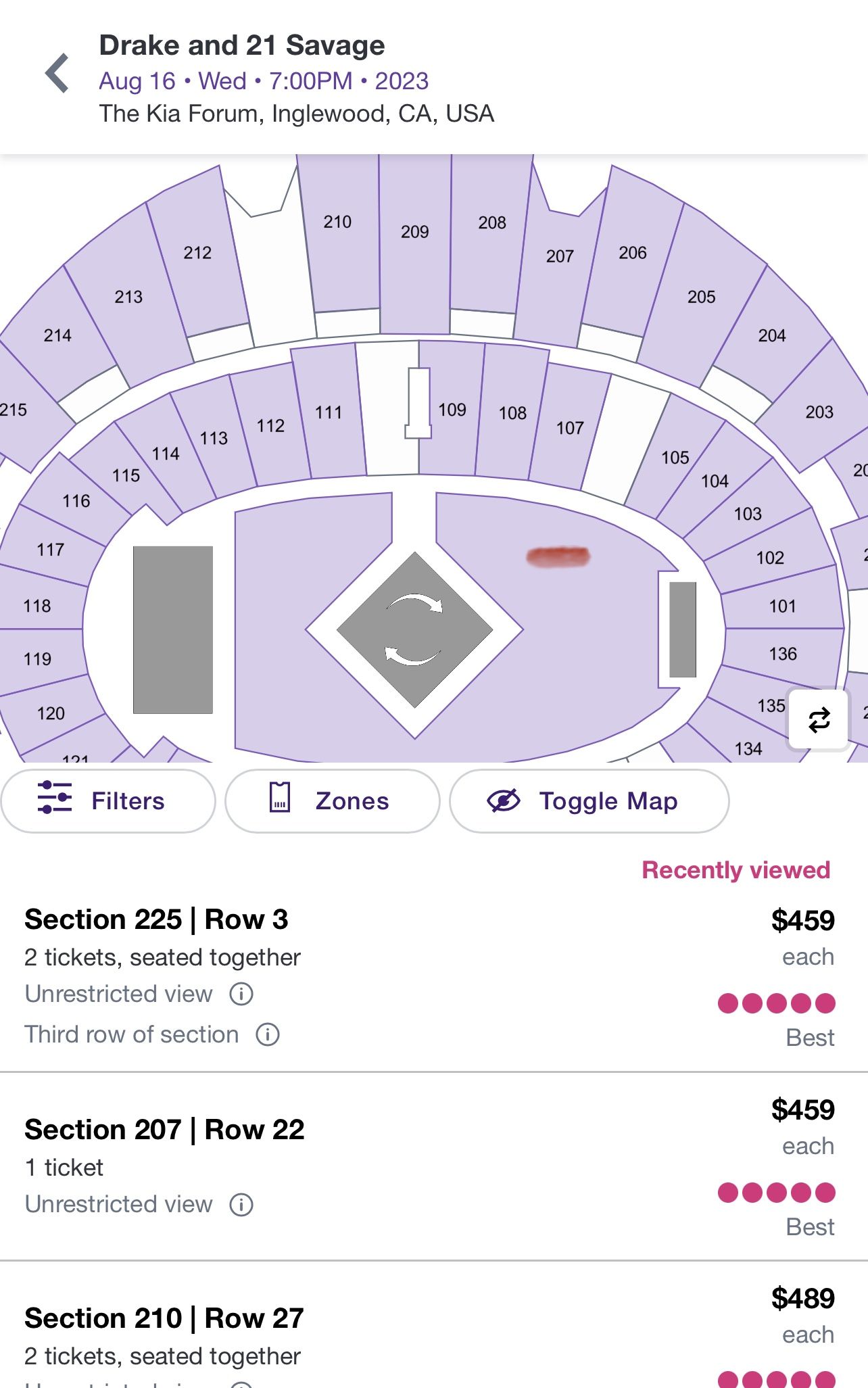 La Forum Seat Map 35