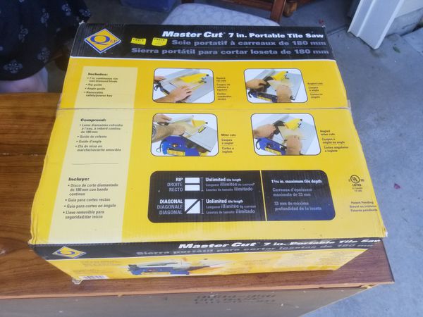New Master Cut 7in. Portable Tile Saw for Sale in Meridian, ID - OfferUp