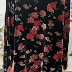 Harrods, London Burnt Velvet Top/Mini Dress S