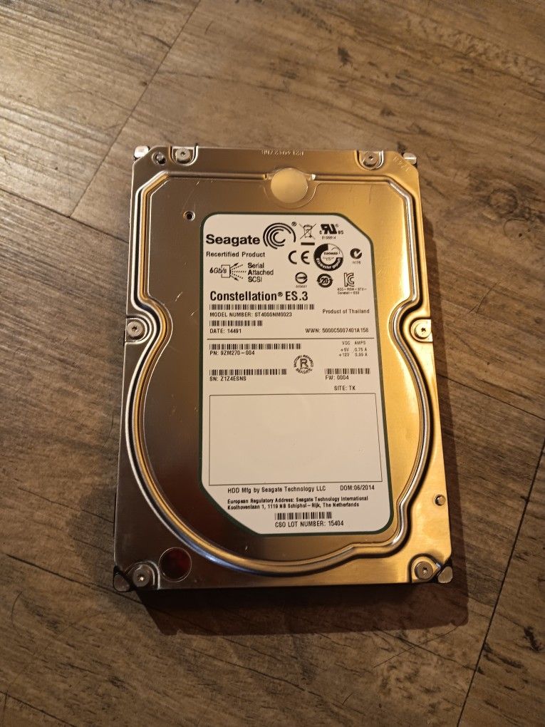 Seagate Constellation ES.3 ST4000NM0023 4TB HDD