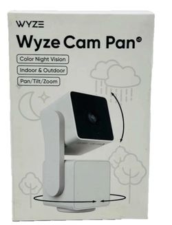 Wyze Cam Pan v3 Wired Indoor/Outdoor 1080P HD Security Camera w/  Privacy  Mode