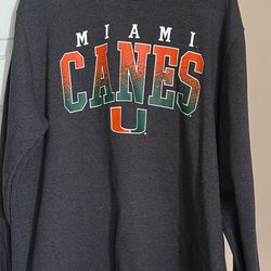 Miami hurricanes crewneck