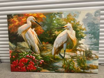 48 x 72 inch Tropical Oil Painting