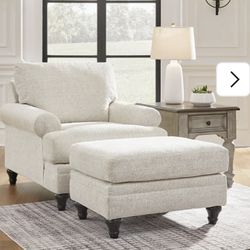 New Sofa Chair w/Large Ottoman