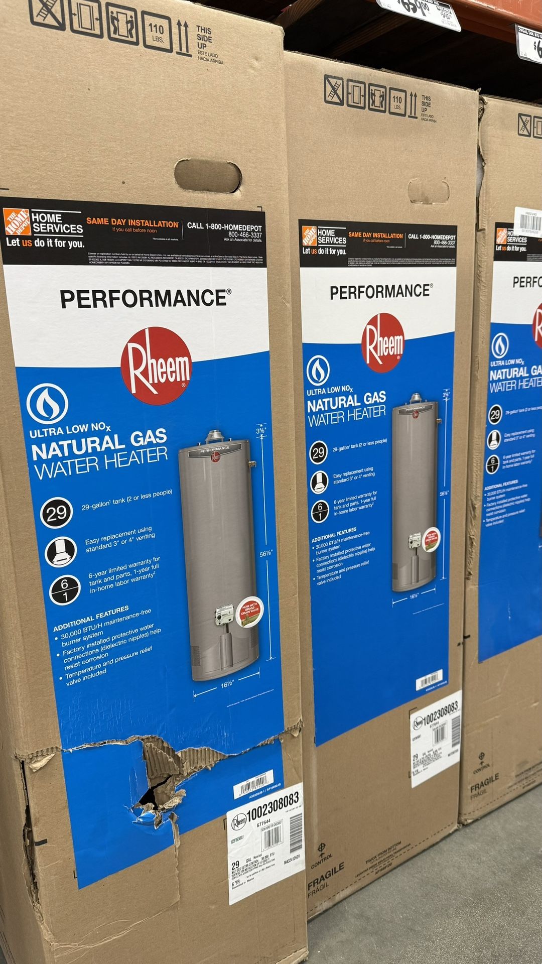 Water Heaters 30 - 40 - 50 Gallons